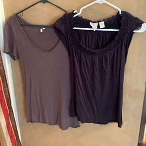 2 shirts from Anthropologie